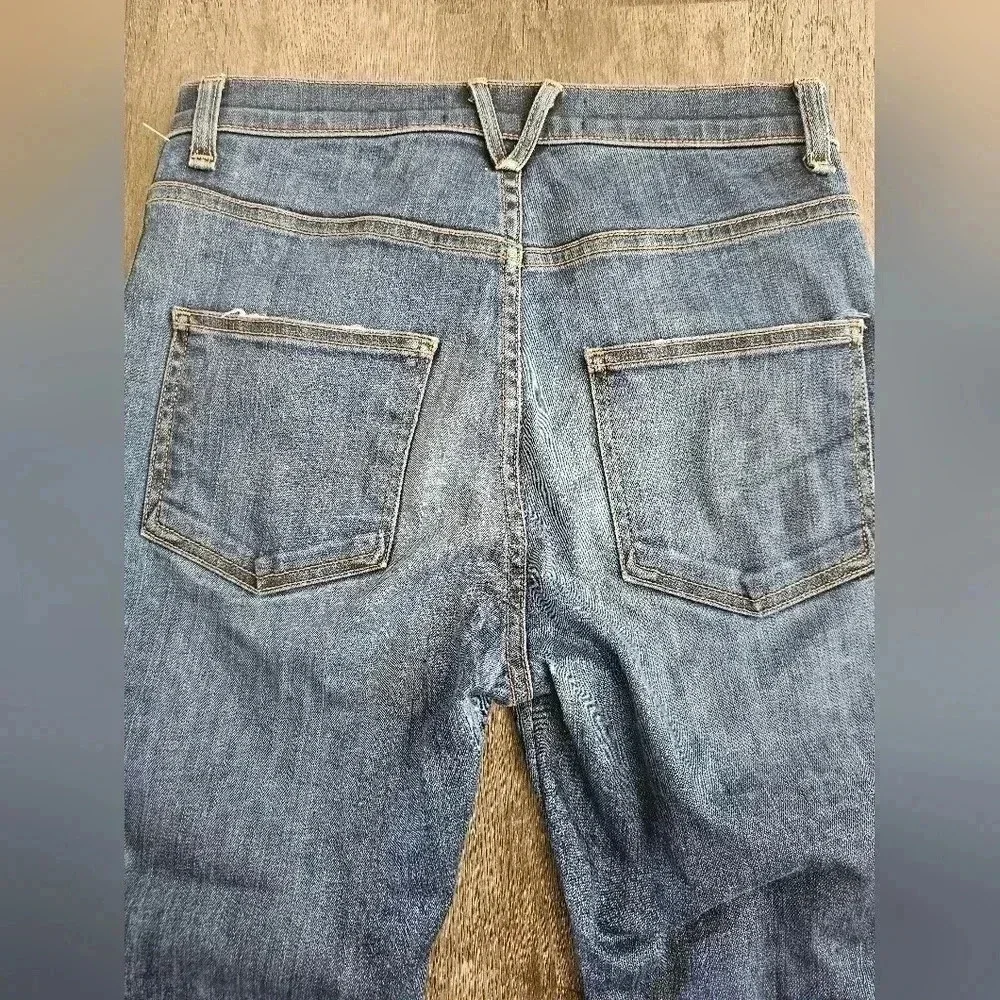 Veronica Beard Carly Kick Flare Tux Stripe High Rise Jeans‎ Size 27 - Picture 8 of 8